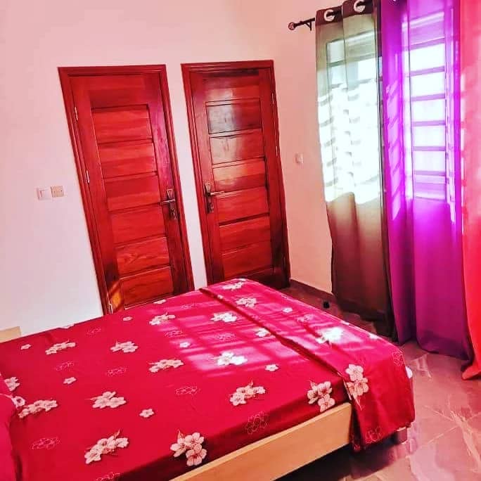 APPARTEMENT MEUBLÉ DE DEUX CHAMBRES UN SALON À LOUER A COTONOU CITE HOUEYIHO