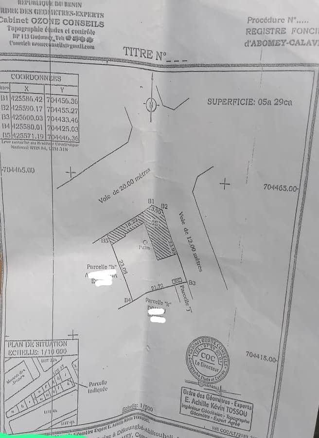 Parcelle à vendre à Abomey-calavi Dekoungbé