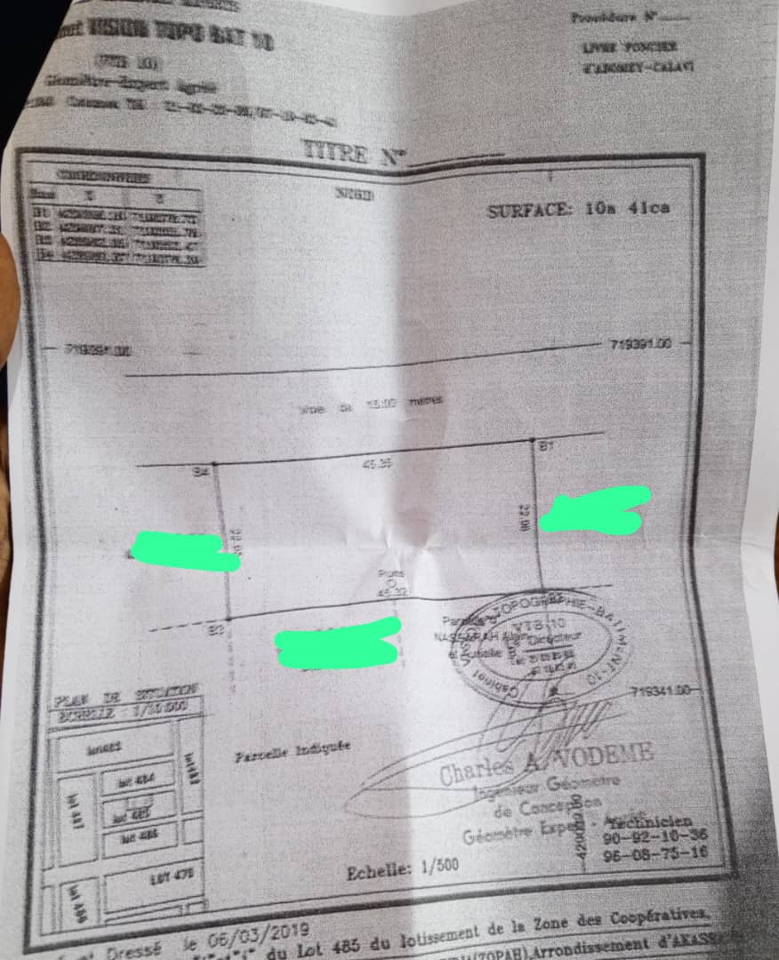 Parcelle à vendre à Abomey-calavi Zopah