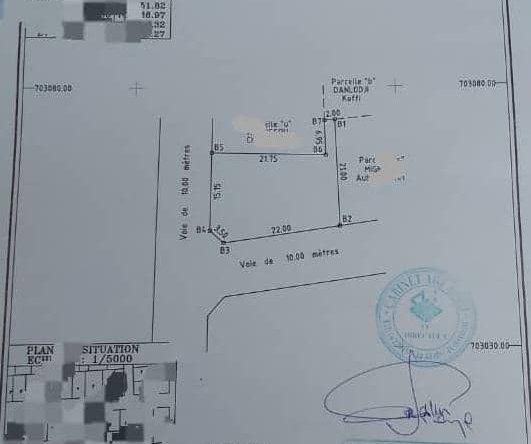 Parcelle à vendre à Fidjrossè Akogbato