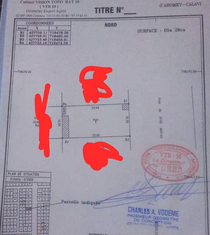 DEUX PARCELLES A VENDRE A ABOMEY-CALAVI ZOPAH