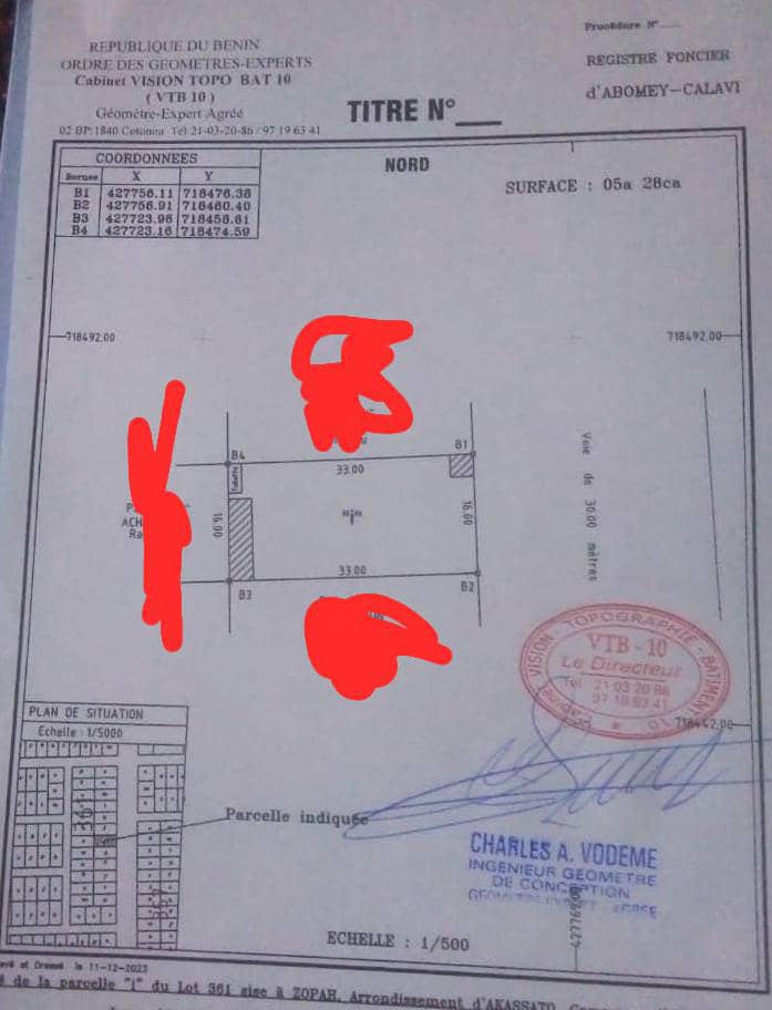 DEUX PARCELLES A VENDRE A ABOMEY-CALAVI ZOPAH
