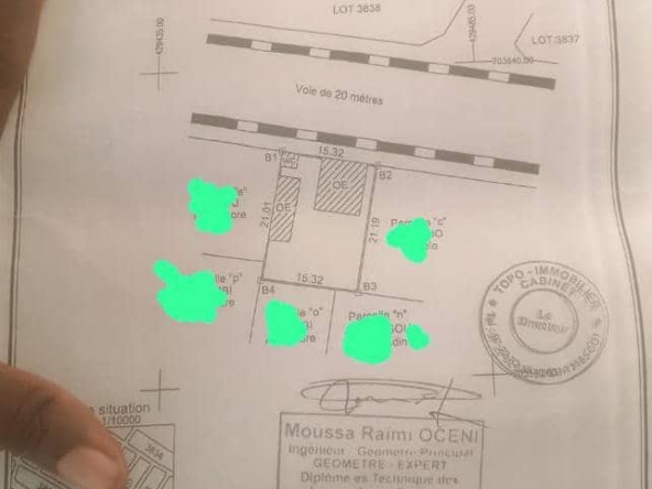 PARCELLE A VENDRE A COTONOU AGLA HLAZOUNTO AU BORD DES PAVÉS