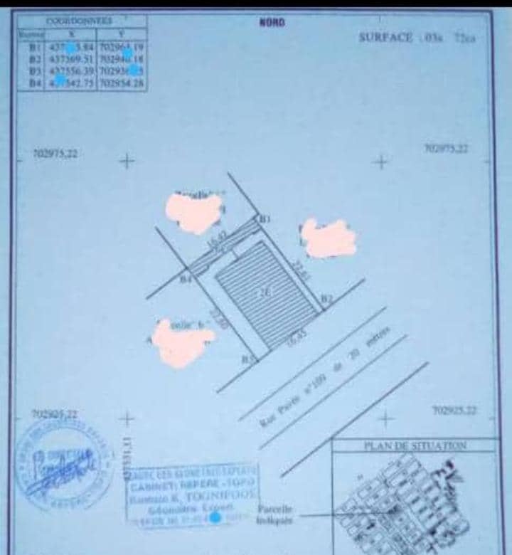 PARCELLE À VENDRE À COTONOU AVENUE STEINMETZ