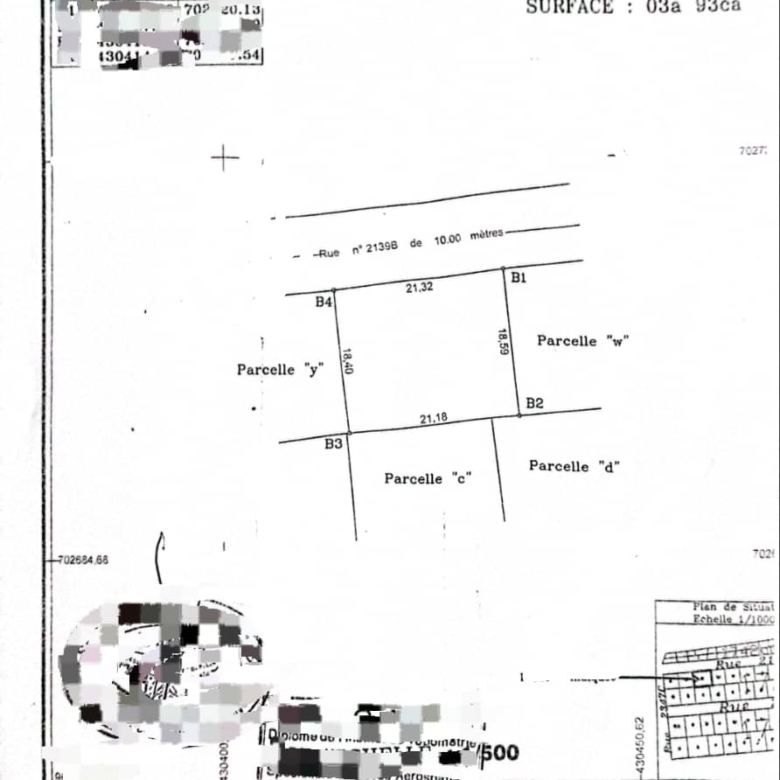 PARCELLE A VENDRE À FIDJROSSÈ CALVAIRE