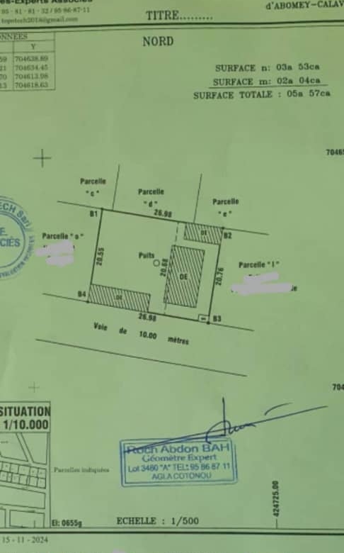 Parcelle à vendre à Dekoungbé Hedomey