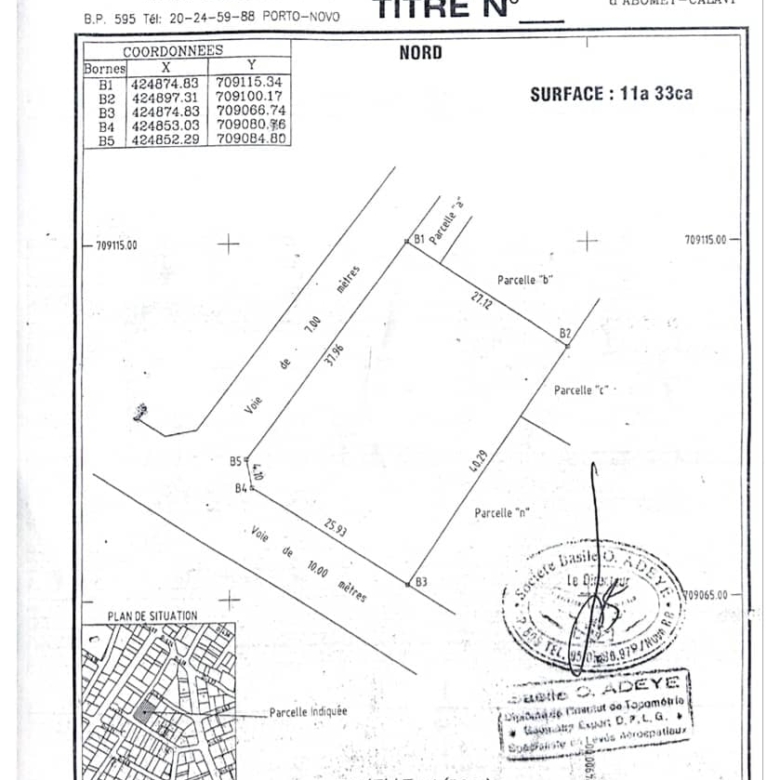 DOMAINE A VENDRE A ABOMEY-CALAVI TANKPE