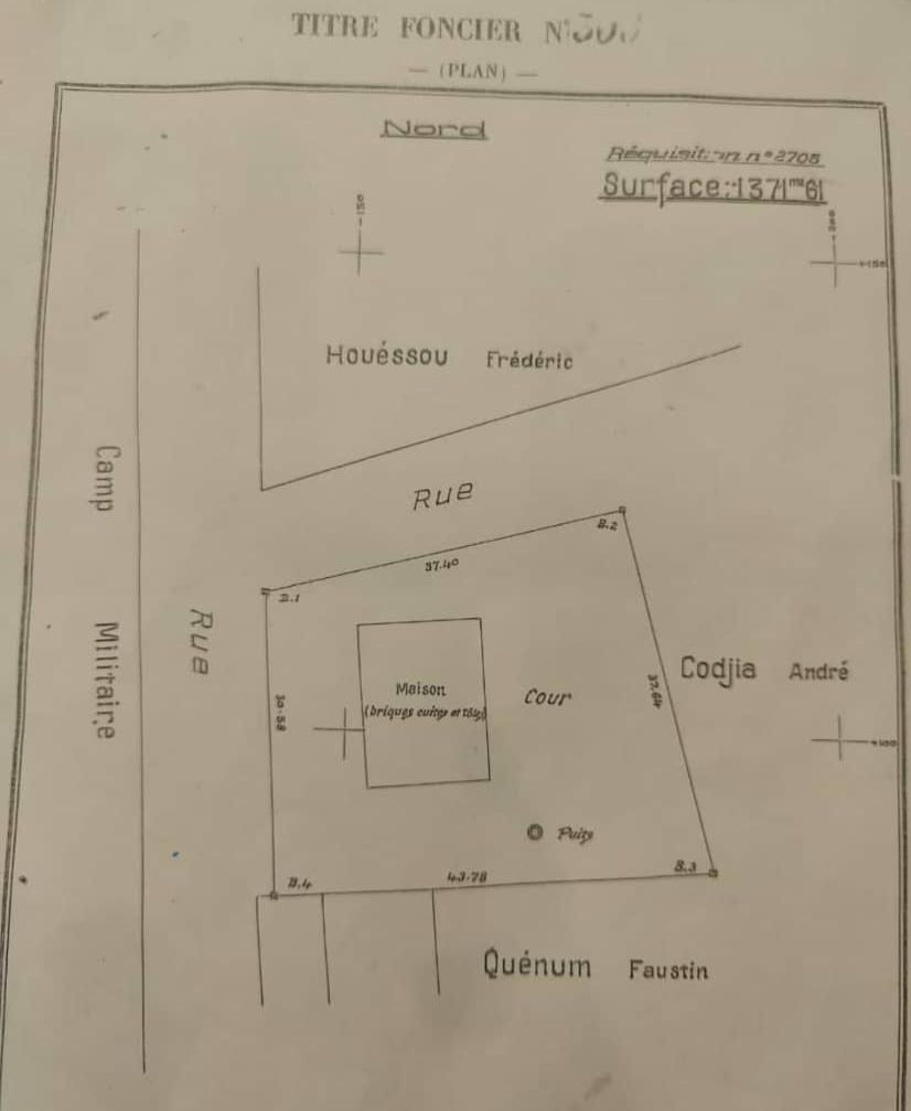 DOMAINE A VENDRE À OUIDAH