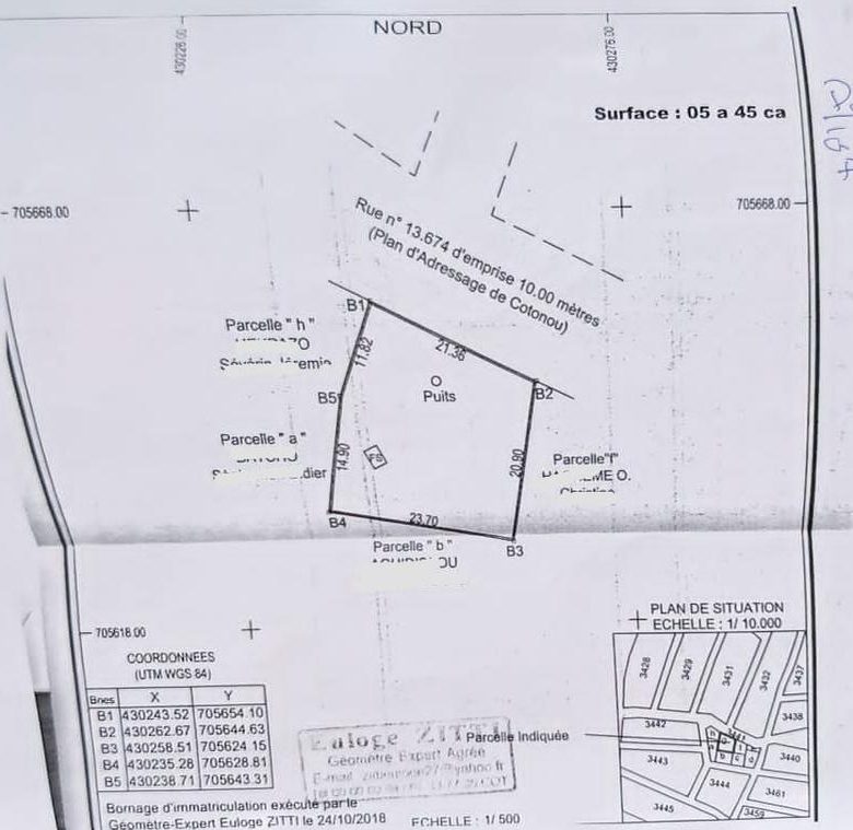 GRANDE PARCELLE A VENDRE A À COTONOU AGLA PYLÔNES (2)