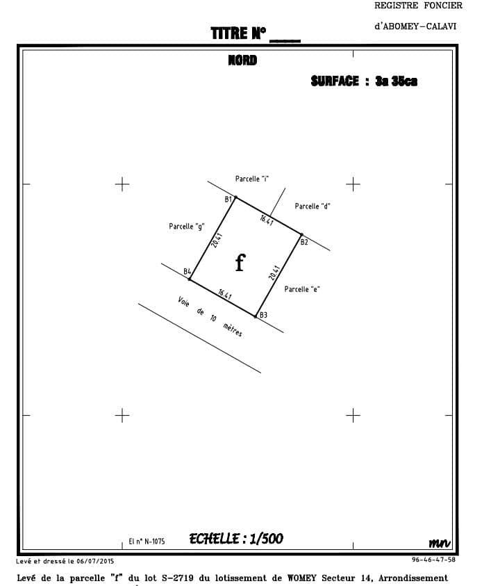 PARCELLE À VENDRE À ABOMEY-CALAVI WOMEY
