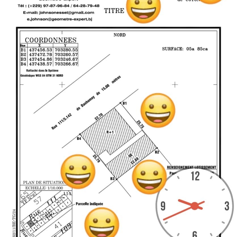 PARCELLE À VENDRE À COTONOU MISSEBO