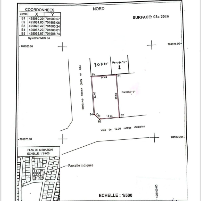 Parcelle à vendre à Togbin, zone 3