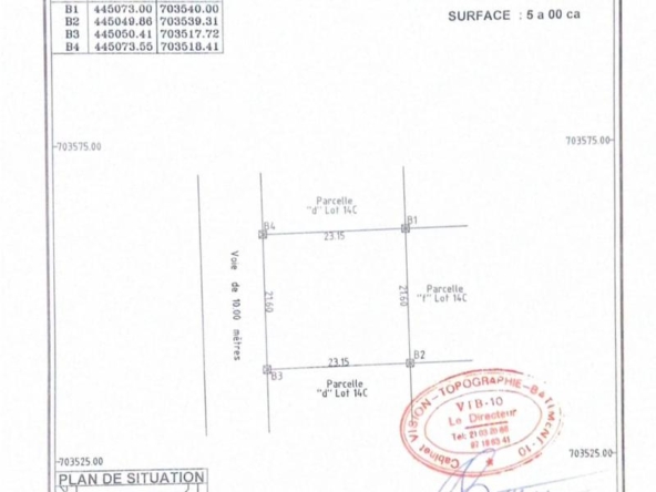 PARCELLES À VENDRE À COTONOU AKPAKPA CENSAD