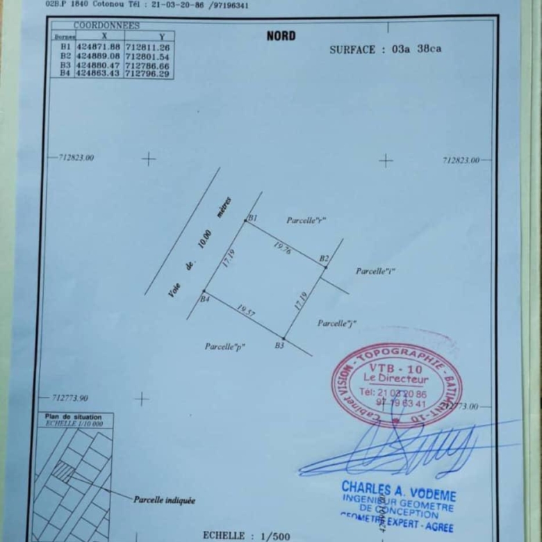 Parcelle à vendre à ABOMEY-CALAVI Tokan Aidegnon