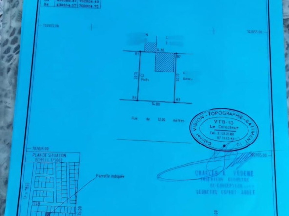 Parcelle à vendre à Cotonou Fidjrossè