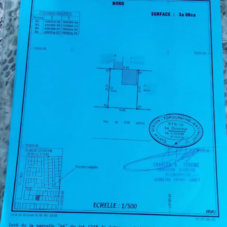 Parcelle à vendre à Cotonou Fidjrossè