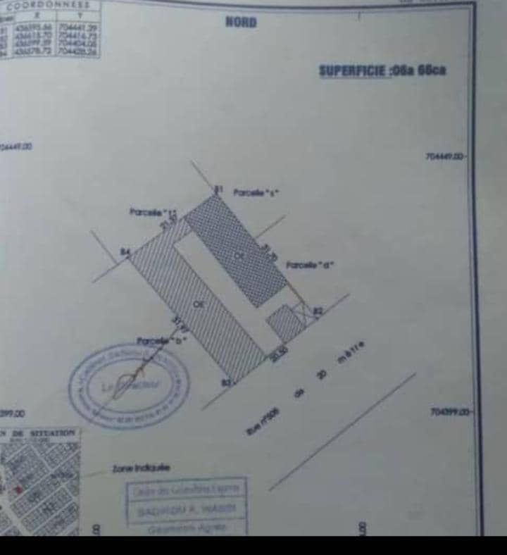 Parcelle à vendre à Cotonou jericho