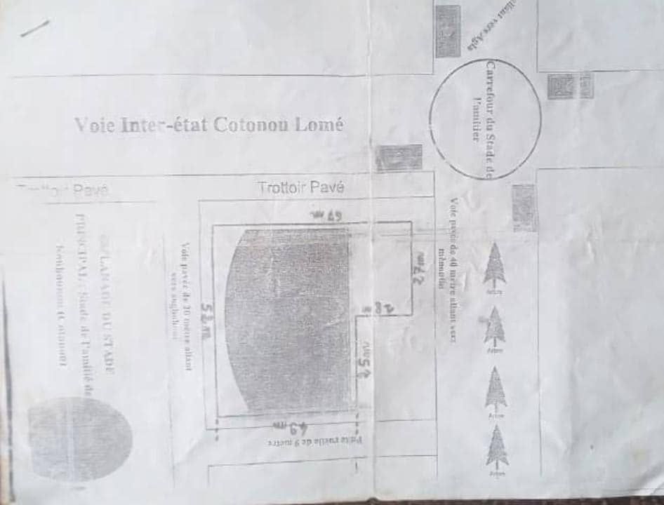 Parcelle à vendre à Cotonou kohounou stade de l'amitié