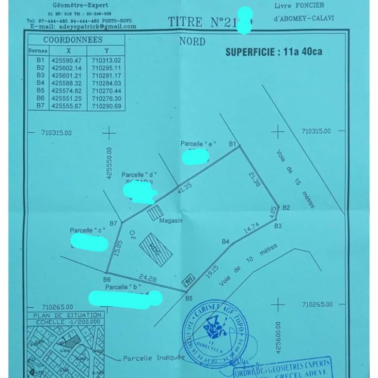 Terrain à vendre à Tankpè IITA (2)
