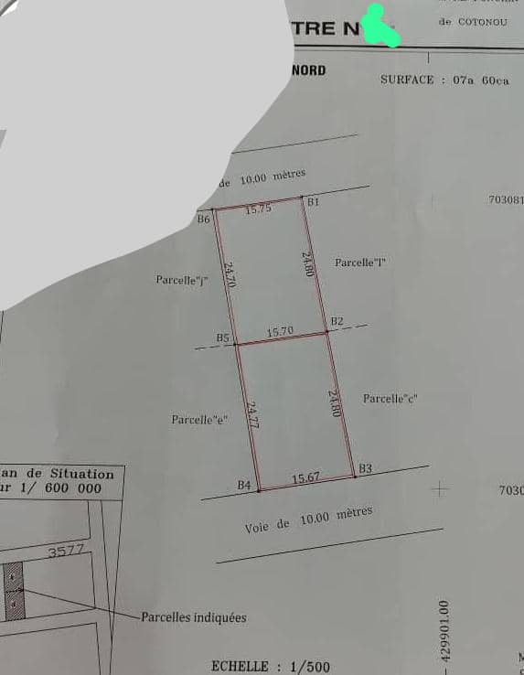 Deux parcelle à vendre à Cotoou Fidjrossè Plage