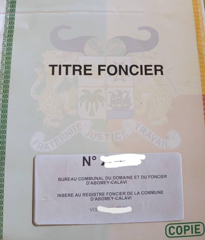 Domaine à vendre à Zinvié Dangbodji