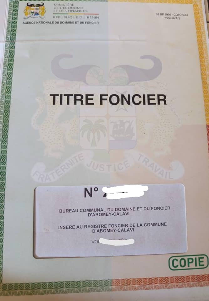 Domaine à vendre à Zinvié Dangbodji
