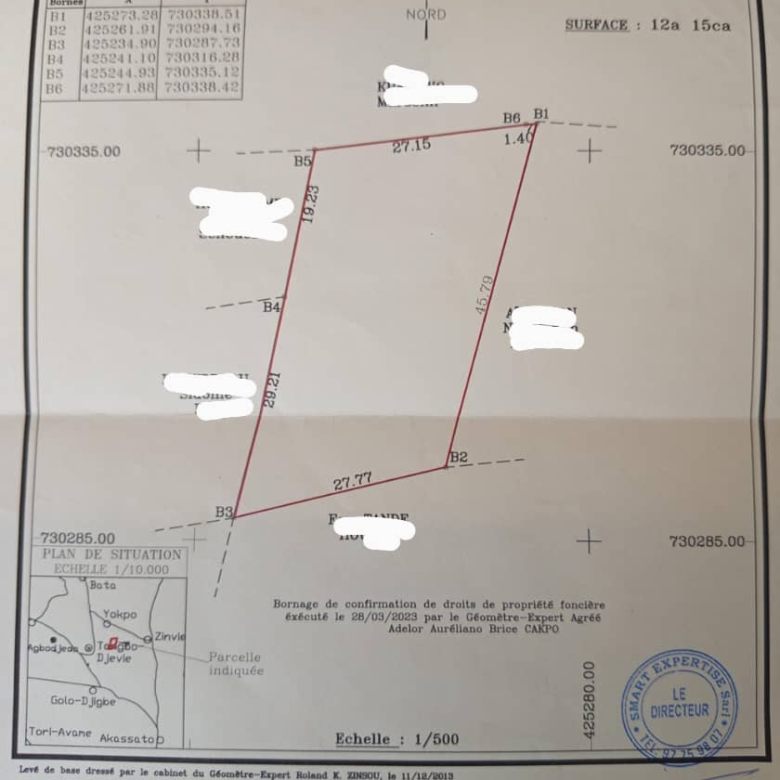 Domaine à vendre à Zinvié Dangbodji