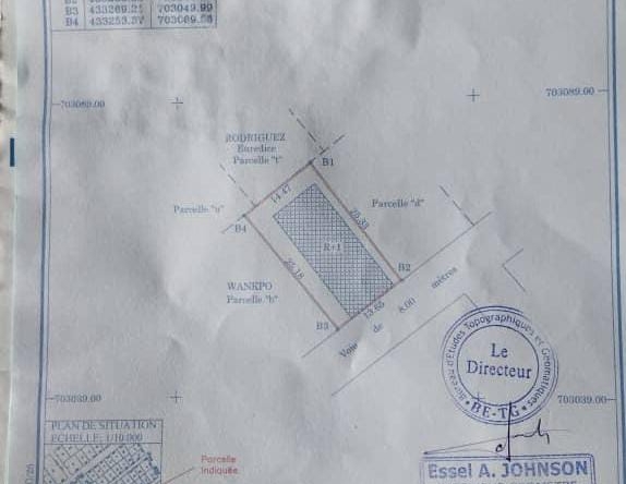 Parcelle à vendre à Cotonou Cadjehoun