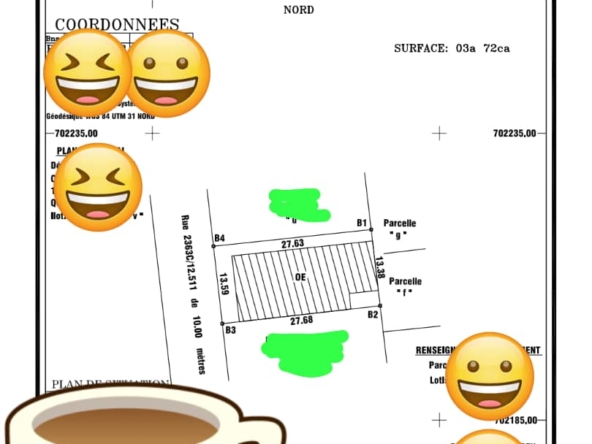 Parcelle à vendre à Cotonou Fidrossè Houénoussou