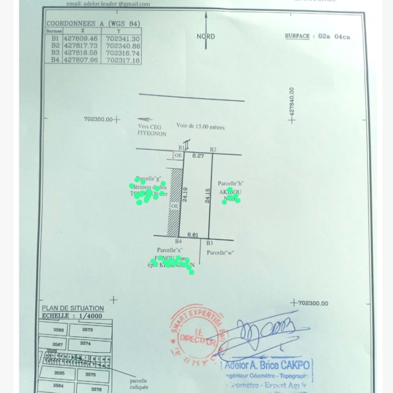 Parcelle à vendre à Cotonou Fidrossè Plage