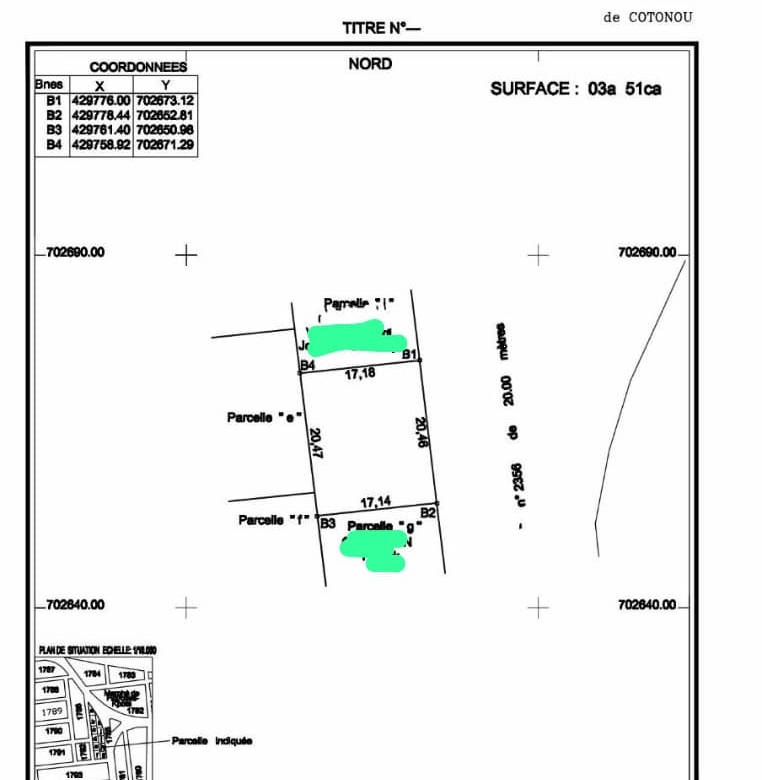 Parcelle à vendre à Cotonou Fidrossè plages