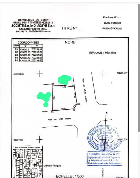 Parcelle à vendre à Togbin Zone 2