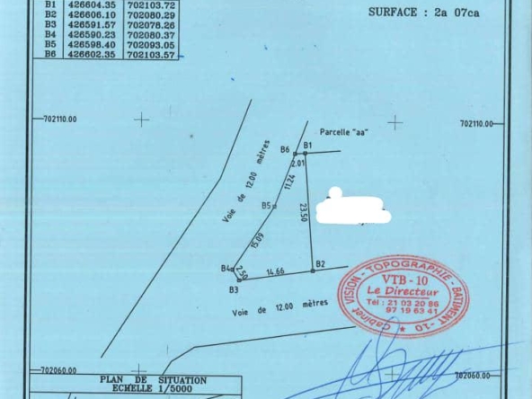 Parcelle à vendre à cotonou Fidrossè