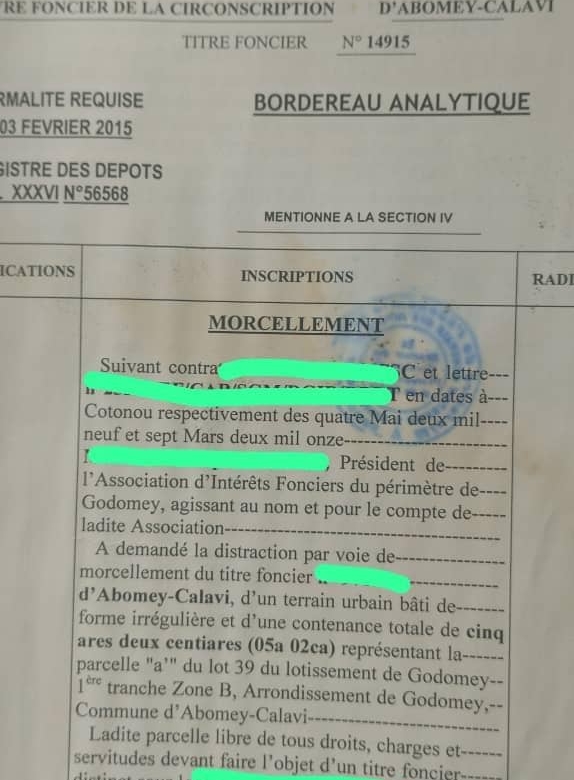 Parcelle à vendre à Abomey-Calavi Godomey (2)