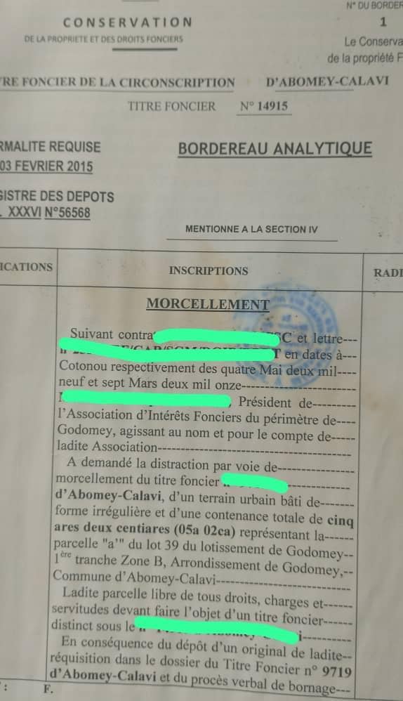 Parcelle à vendre à Abomey-Calavi Godomey (2)
