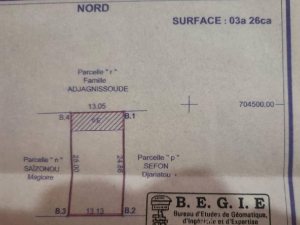 Parcelle à vendre à Cotonou Akpakpa Ciné Concorde