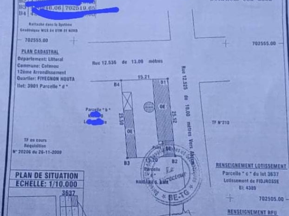 Parcelle à vendre à Cotonou Fidjrossè Plage (2)