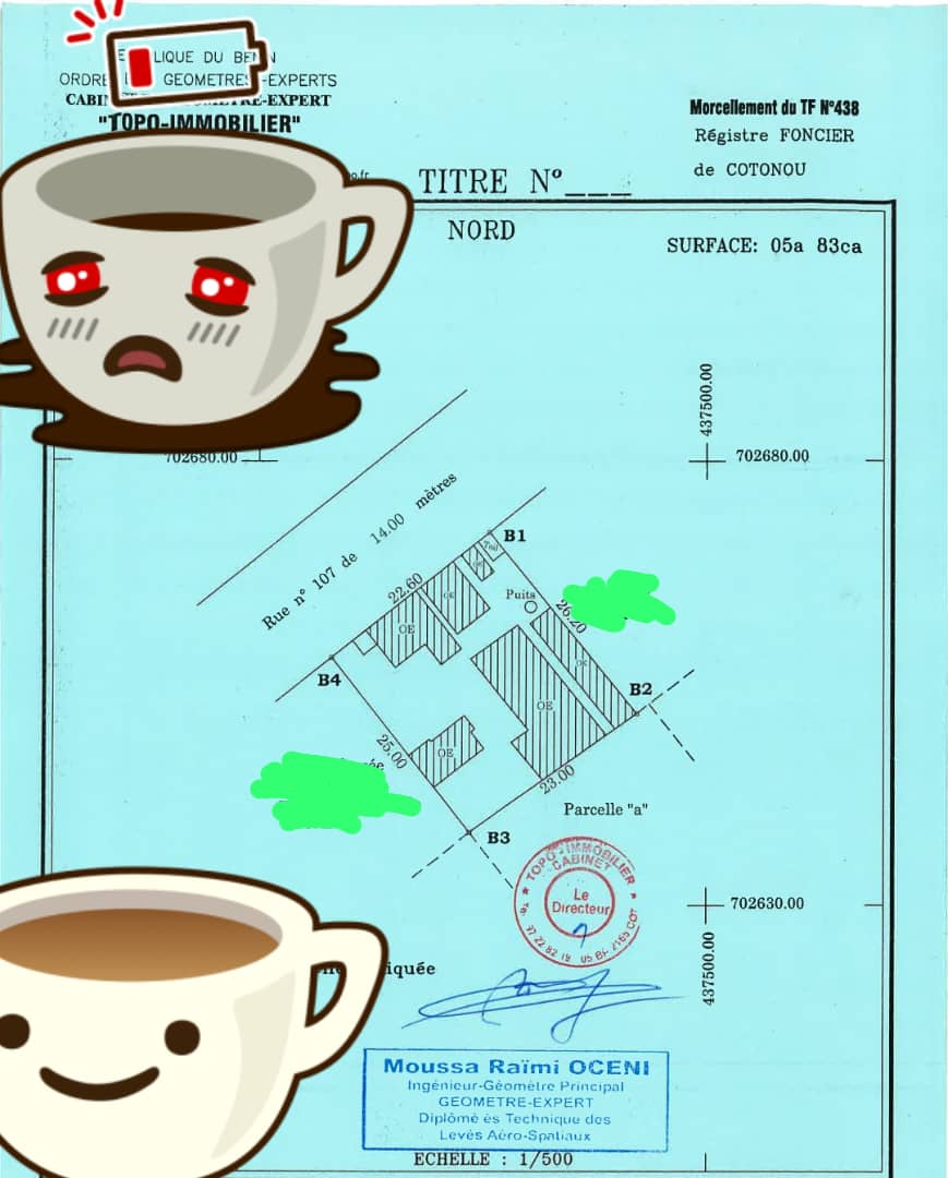 Parcelle à vendre à Cotonou Guinkomey (2)