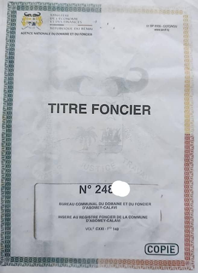 Deux Parcelles Ensembles Clôturés à vendre à Togbin Zone 3