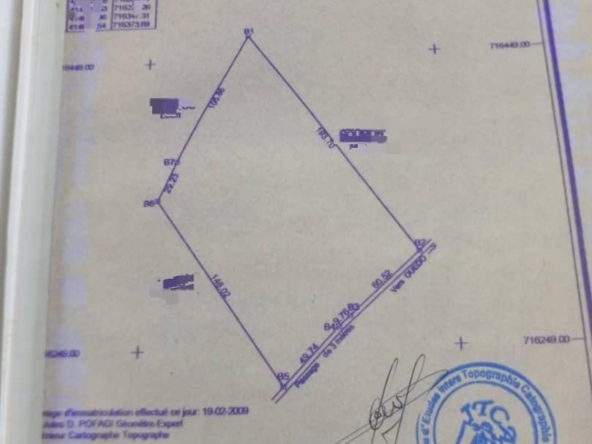 Domaine à vendre à Abomey-Calavi Hêvie Dossounou