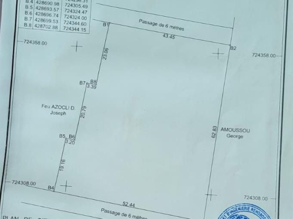 Domaine à vendre à Akassato Agassagodomey Colletin