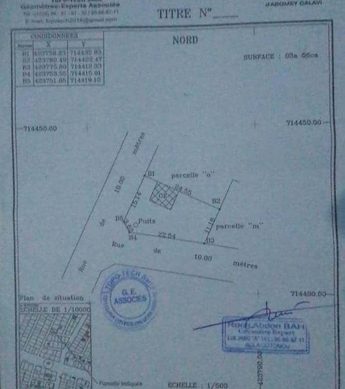 Parcelle à vendre à Abomey-Calavi Tokan
