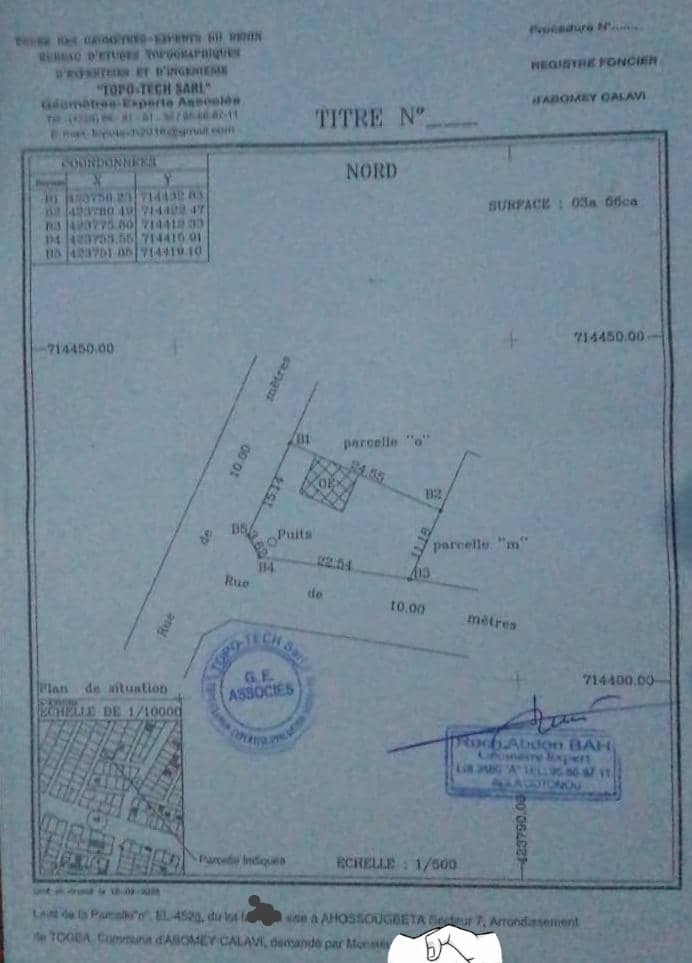 Parcelle à vendre à Abomey-Calavi Tokan