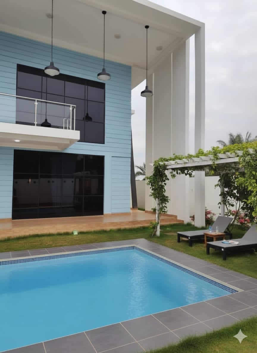 Villa Duplex avec piscine à vendre à Abomey-Calavi Zoca