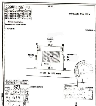 Parcelle Clôturée à vendre à Cotonou Pattes D'oies