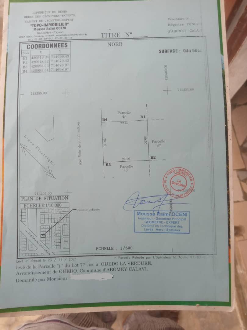 Parcelle à vendre à Abomey-Calavi OUEDO (2)