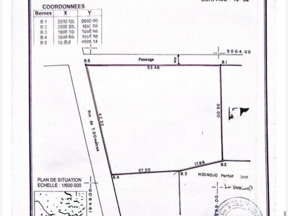Parcelle à vendre à Abomey-Calavi Togoudo