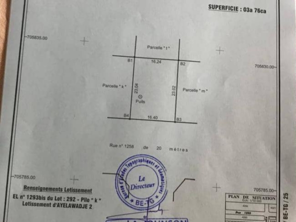 Parcelle à vendre à Cotonou Akpakpa Ayelawadjè