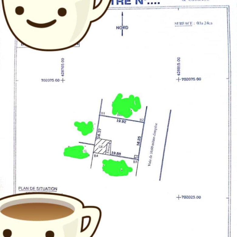 Parcelle clôturée à vendre à Cotonou Fidjrossè Plage