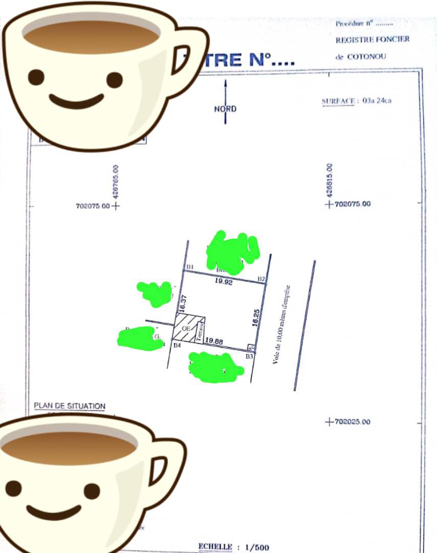 Parcelle clôturée à vendre à Cotonou Fidjrossè Plage